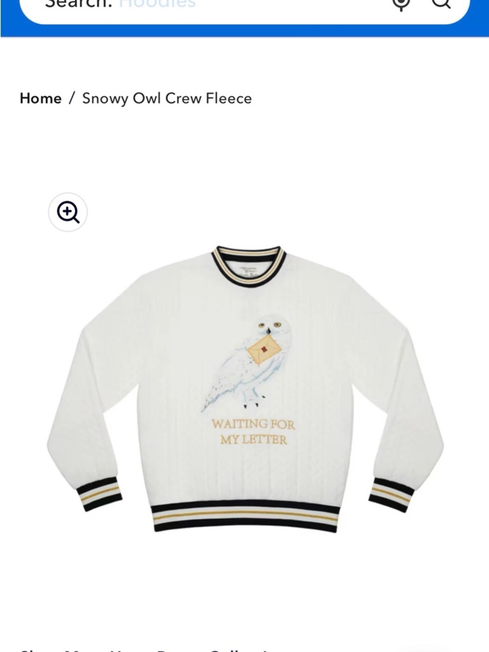 Harry Potter - Universal Wizarding World of Harry Potter Snowy Owl Crew neck